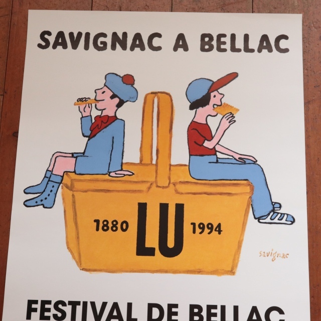 サヴィニャック LU ビスケット ビンテージポスター Savignac