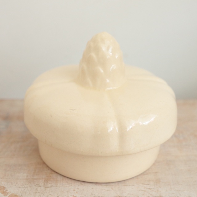 アンティーク コーヒーポット 花リム Ivoire フランス サルグミンヌ製