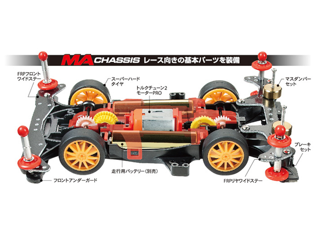 T18647 タミヤ ミニ四駆PRO ミニ四駆スターターパック MAパワータイプ