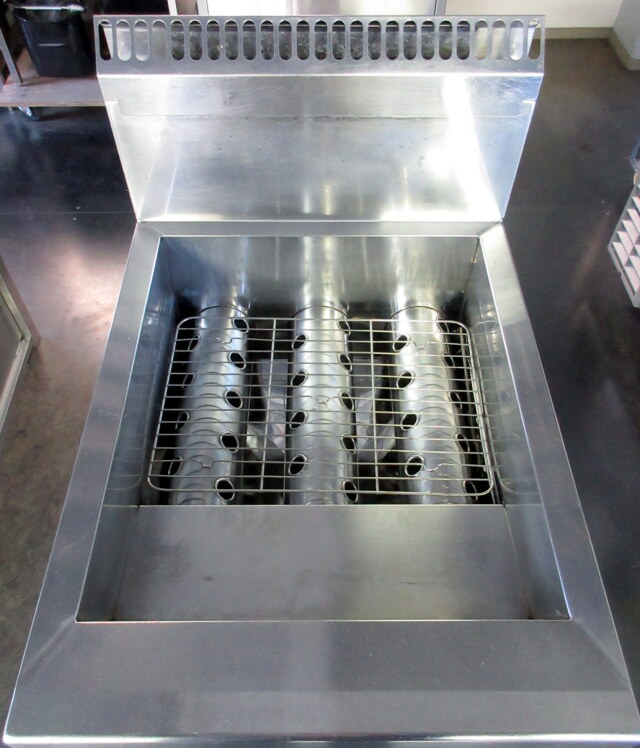 マルゼン 1槽ガスフライヤー MGF-18K W430×D600×H800 LPG(プロパンガス