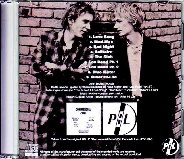 P.I.L. Public Image Limited パブリック・イメージ・リミテッド
