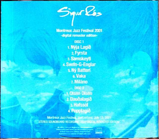 Sigur Ros シガー・ロス/Switzerland 2001 Digital Remaster Edition