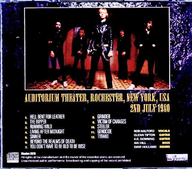 Judas Priest ジューダス・プリースト/NY,USA 1980 Complete