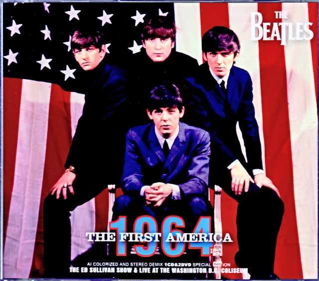 Beatles ビートルズ/アメリカ初上陸 First America AI Colorized and