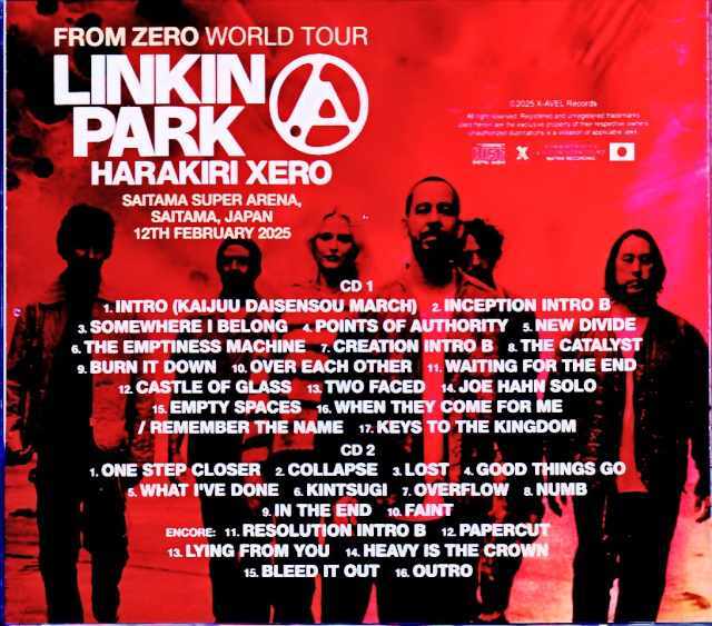 Linkin Park リンキン・パーク/Saitama,Japan 2.12.2025 Complete IEM