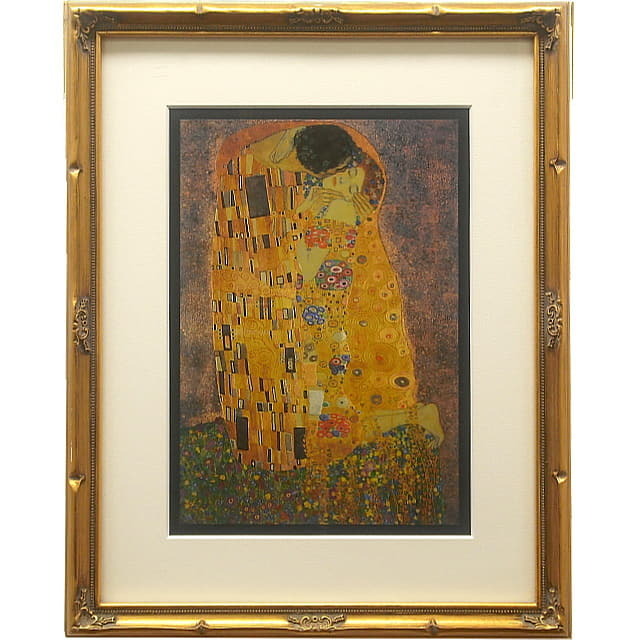 クリムト 複製画「接吻(Kiss)」工芸品｜絵画販売