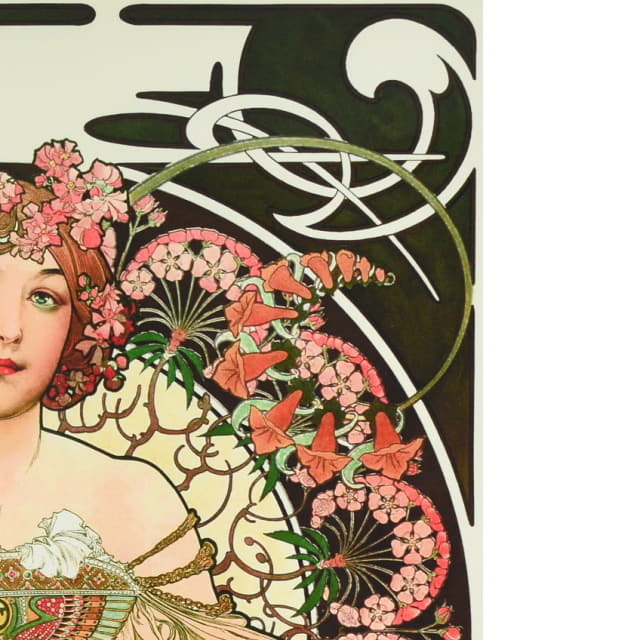 アルフォンス・ミュシャ「夢想」ピエゾグラフ 複製版画｜絵画販売