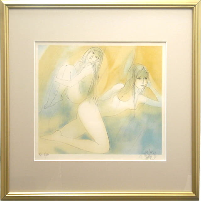 ジャン=バティスト・バラディエ「二人の女」直筆サイン入り｜絵画販売