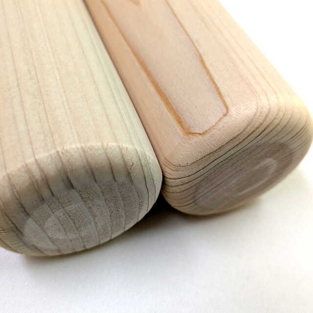 和太鼓バチ 屋台囃子向け 逆テーパーバチ 材質：ヒノキ 太さ先端42mm