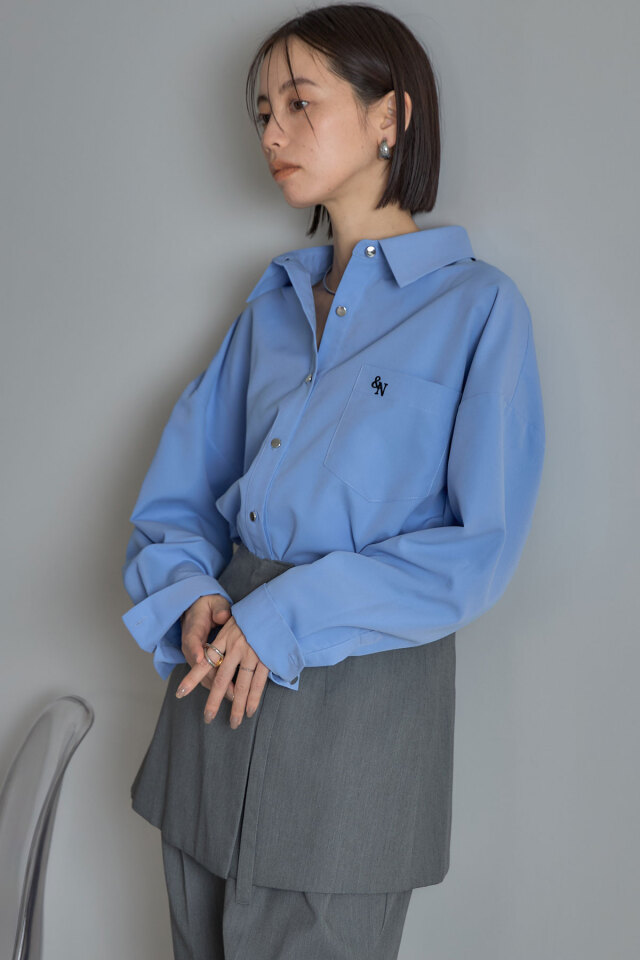 林田岬優さん着用】エンブロイダリーポイントシャツ