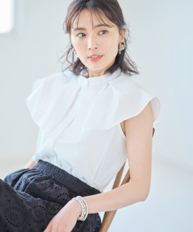 フレアビッグカラーブラウス《2021 SUMMER STYLE 》
