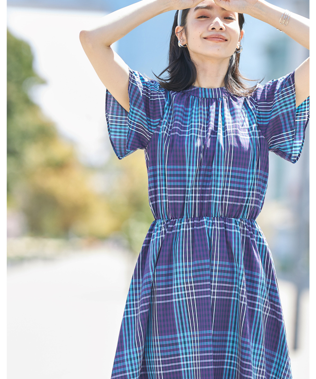 先染めマドラスチェックワンピース※一部店舗のみ入荷