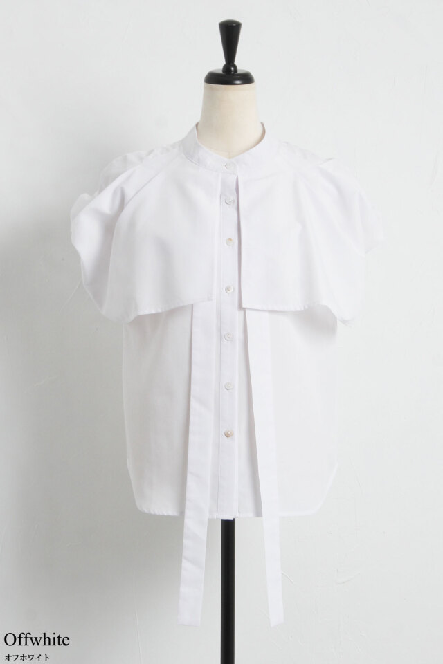 ケープタックブラウス