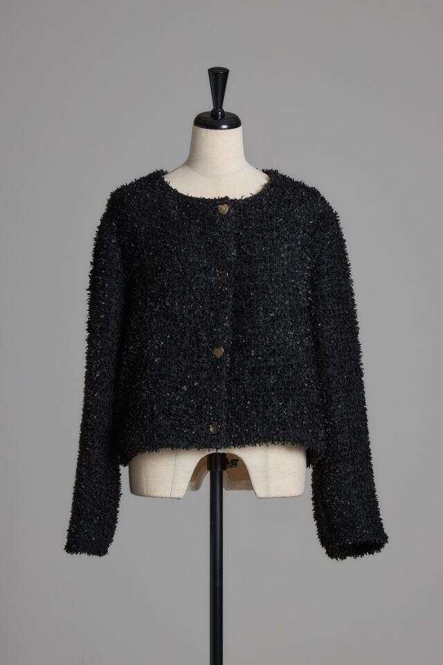 mana maruyamaさんコラボ】ツイードショートブルゾン