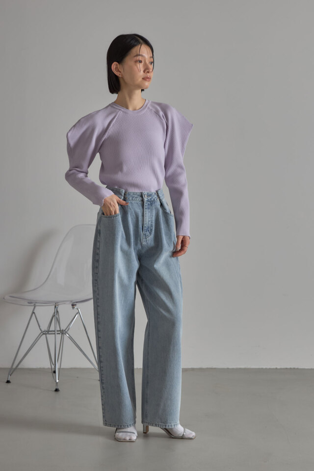 ポイントスリーブニットプルオーバー