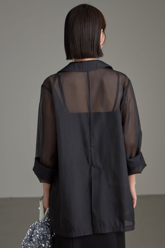 シアーテーラードジャケット