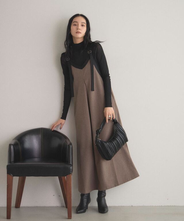 オフィシャルサイト限定】配色2WAYタックワンピース