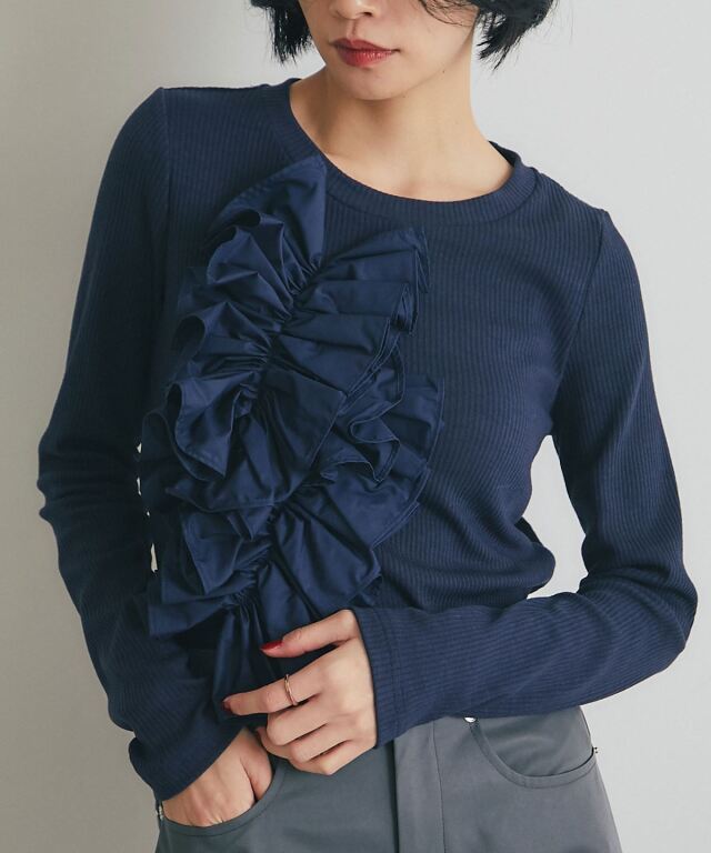 ARVELLIA】WAVE FRILL KNIT