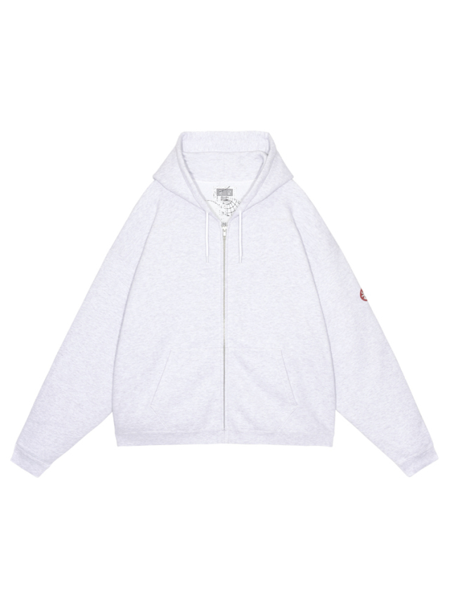 C.E / CAVEMPT SOLID LOOSE ZIP HOODY GREY 通販 商品ページ octavia