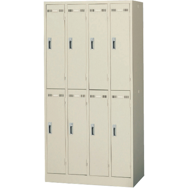 4人用ロッカー/鍵付/SLK-4/幅900×奥行515×高さ1790mm/ニューグレー/SLK