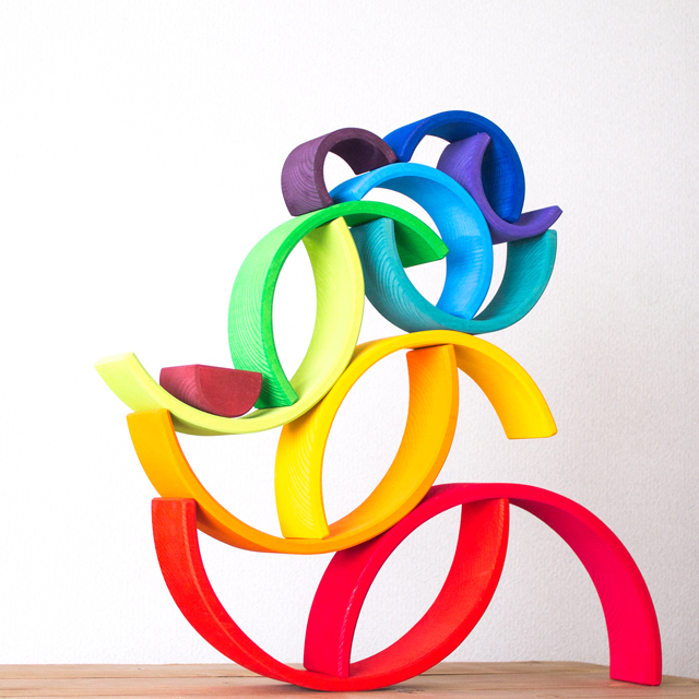 虹色トンネル特大 グリムス社（アーチレインボー）の通販｜木の