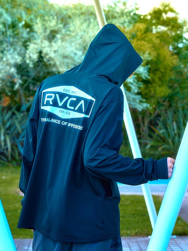 RVCA ルーカ ラッシュガード レディース 水陸両用 メンズ 長袖 ジップ