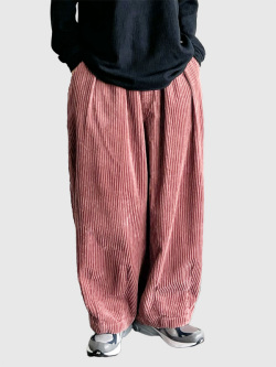 HARVESTY ハーベスティ サーカス パンツ ビッグ コーデュロイ タック