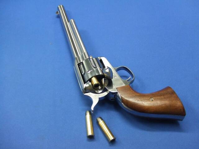 コルト SAA.45 キャバルリー シルバー ABS 木製グリップ仕様 X