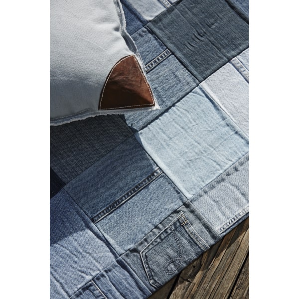リメイクデニムラグ230X170｜北欧ヴィンテージ家具店アンバーデザイン