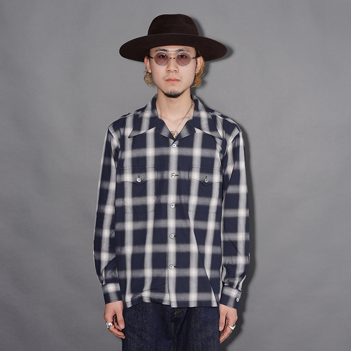 TR26SS-402 /「Frisco Check L/S Shirt / NAVY」チェックL/Sシャツ