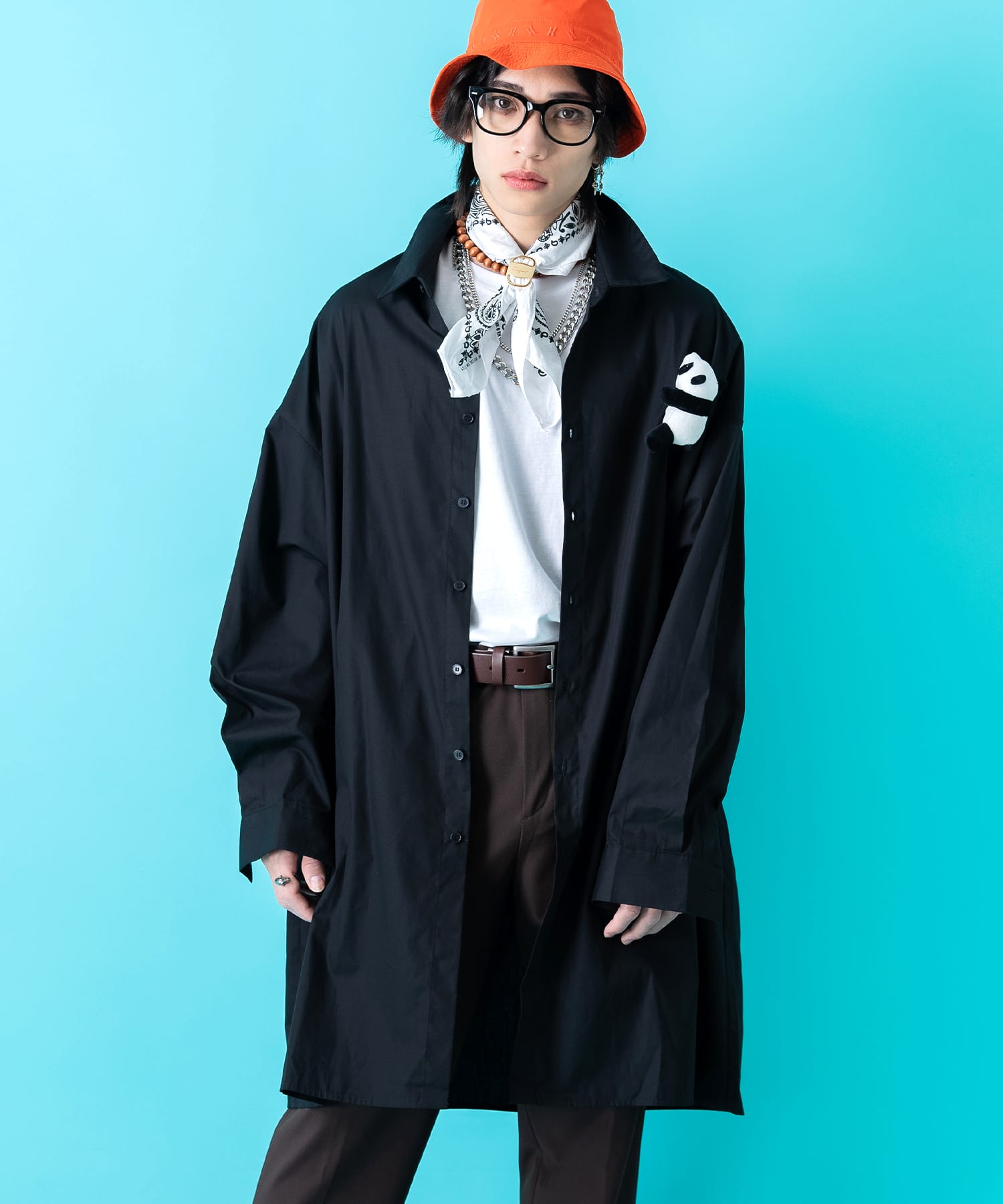 TEDDY ankoROCK スーパーロング丈シャツ -オーバーサイズ- / メンズ