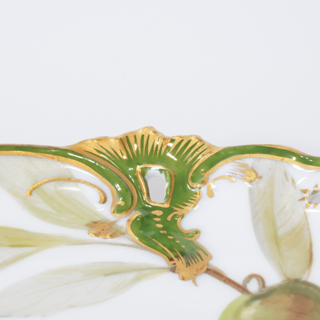 ドイツ 1890年代 磁器 NYMPHENBURG ニンフェンブルク 果実紋プレート