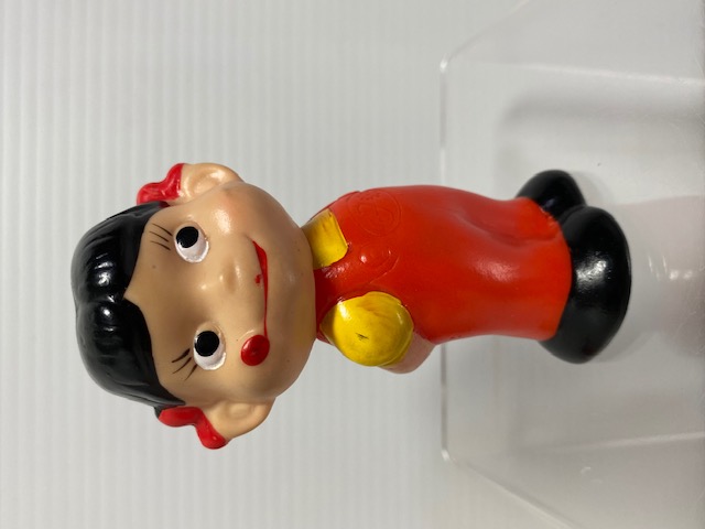 不二家☆ペコちゃん☆ソフビ人形 9．1cm 当時物 企業物 非売品