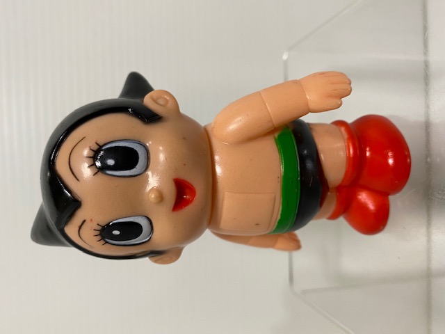 北海道銀行☆鉄腕アトム☆ソフビ人形☆貯金箱 10．2cm 当時物 企業