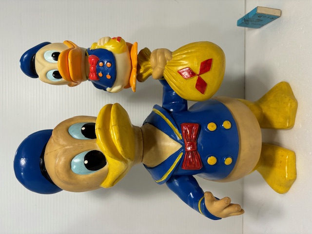 2体セット☆店頭用☆三菱銀行 初代ドナルドダック☆カウンター用 ソフビ