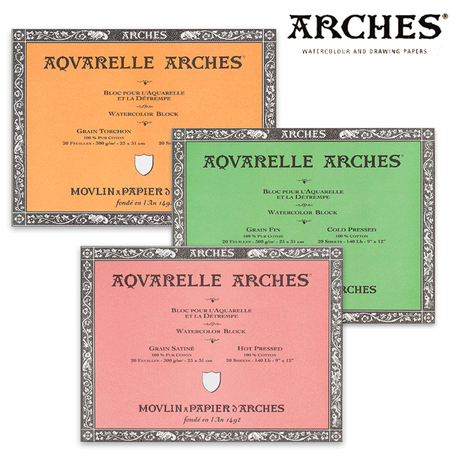 新サイズ】アルシュ水彩紙ブロック 300g/m2・41x51cm | アートアーツ