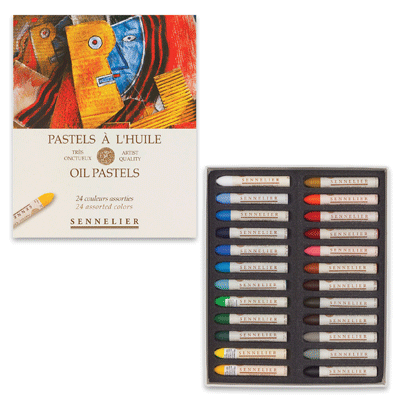 セヌリエ オイルパステル （基本）24色セット | アートアーツ