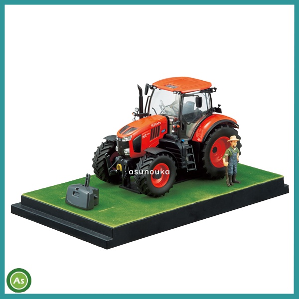 ミニチュア クボタ トラクタ M7-172 ジオラマ仕様 模型 展示用 / 送料無料