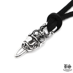 クロムハーツダブルダガーペンダント&NEチェーン18インチセット|クロム