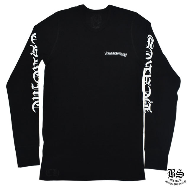 chromehearts】クロムハーツロングワッフルTシャツCHロゴスクロール