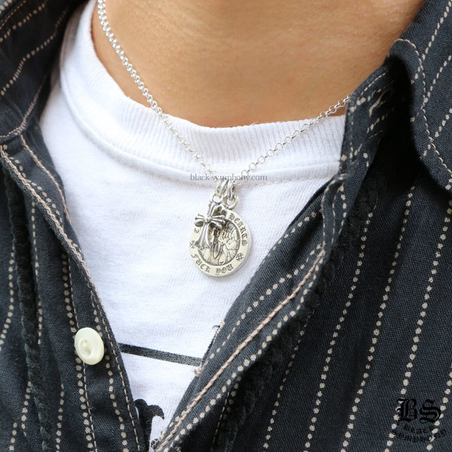 クロムハーツCHクロスベビーファットチャーム＆ロールチェーン18インチ