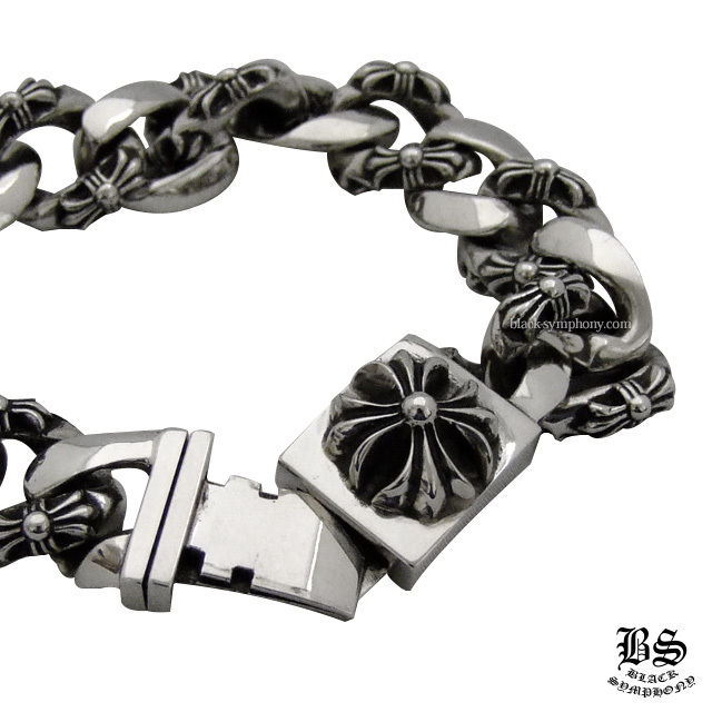 クロムハーツファンシーチェーンボックスブレスレット15リンク|クロム