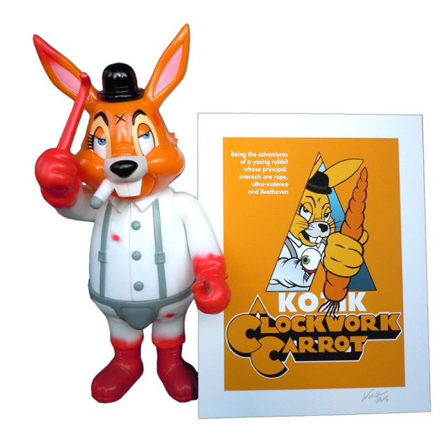 Frank Kozik x BlackBook Toy:A Clockwork Carrot 11インチフィギュア