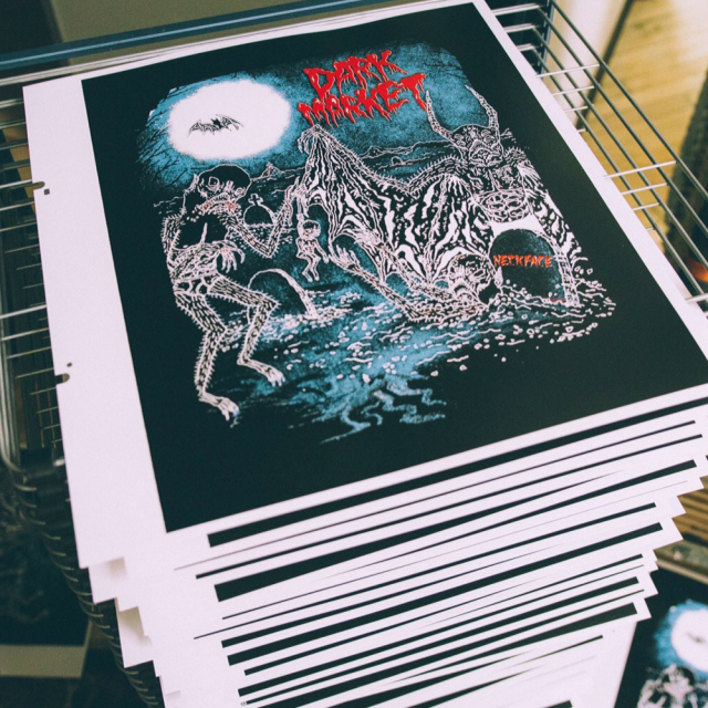 NECKFACE(ネックフェイス): DARK MARKET シルクスクリーンポスター
