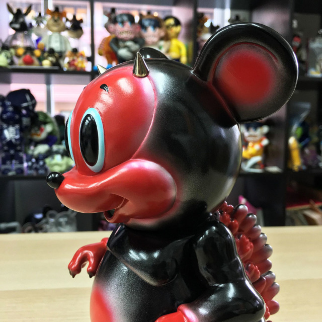 Ron English x BlackBook Toy( ロン・イングリッシュ) Mousezilla Red