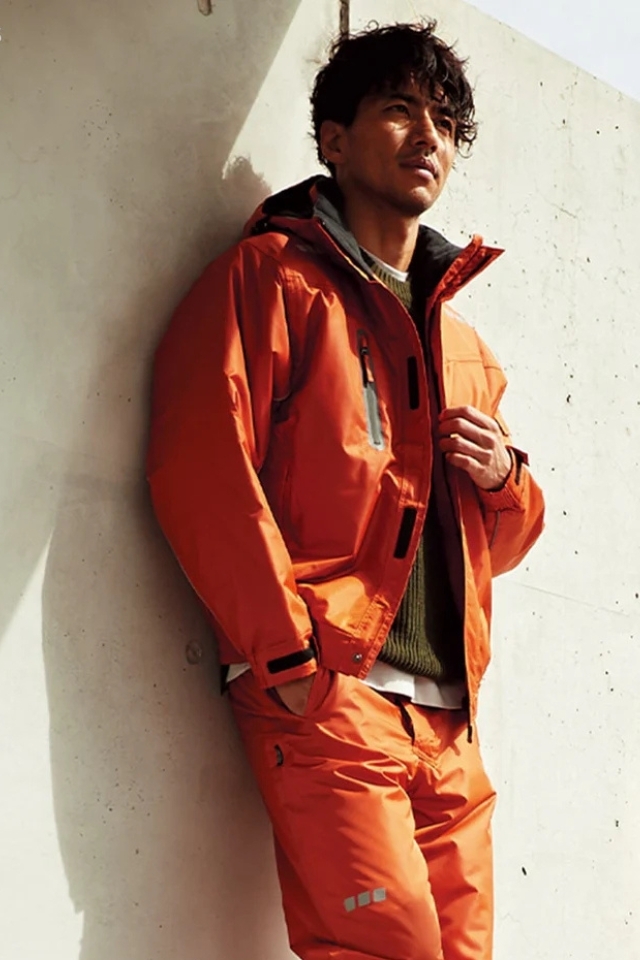 ASAHICHO 65000】防水防寒着ブルゾン｜透湿・撥水・反射プリント