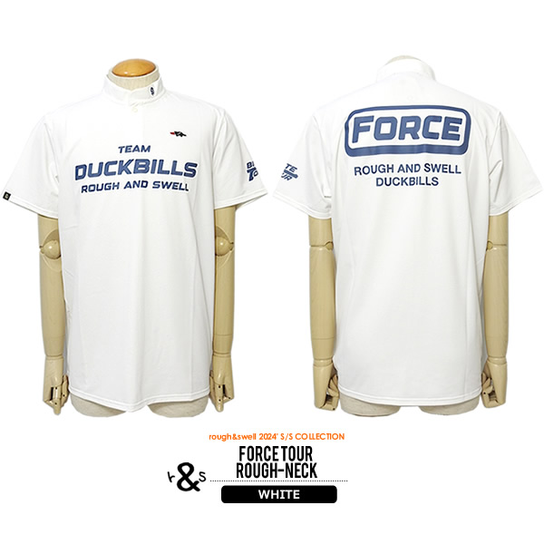 rough&swell DUCKBILLS ジップアップシャツ ホワイト L rough and