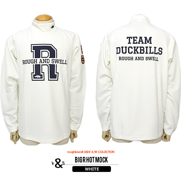 rough&swell［ラフアンドスウェル］BIG R HOT MOCK/裏起毛ジャージ