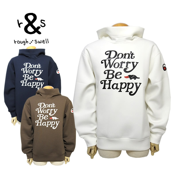rough&swell［ラフアンドスウェル］DON'T WORRY HOODIE/変形スウェット
