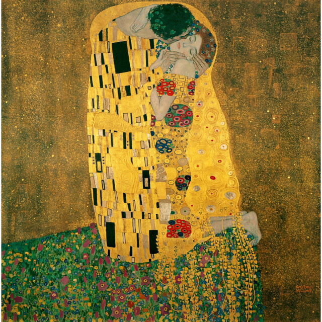 オーダー油絵 】グスタフ・クリムト 接吻 【選べるサイズ／選べる額縁付】